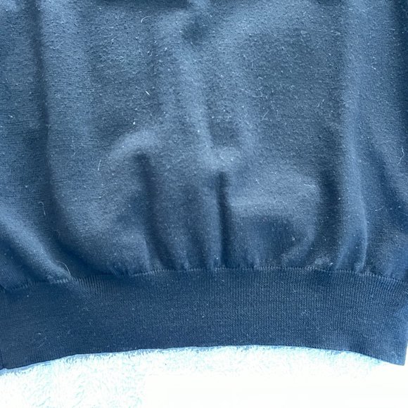 $1195 Authentic VALENTINO Jeans Made in ITALY Men's Black V-Neck Sweaters Sz.XL - Picture 7 of 14